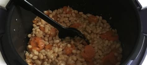 Haricots blancs et ses carottes fondantes au cookeo