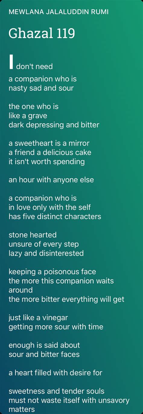 Ghazal 119 Poem By Mewlana Jalaluddin Rumi Poem Hunter Rumi Poem