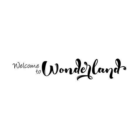 Welcome To Wonderland Vinyl Wall Decal Nursery Decoration Playroom