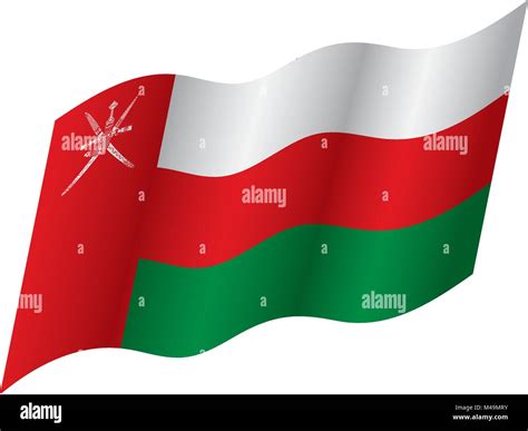 Oman Flag Vector Illustration Stock Vector Image And Art Alamy