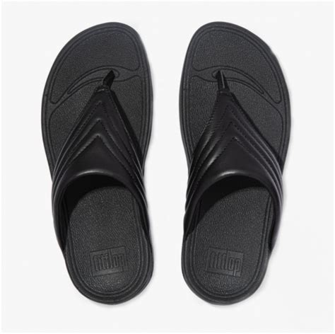 FitFlop Womens Walkstar Leather Toe Post Sandals On Carousell