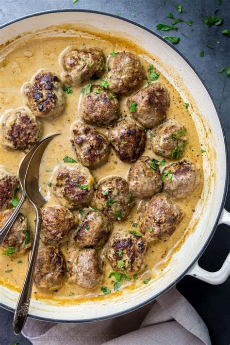 Swedish Meatballs Recipe Natashaskitchen Com