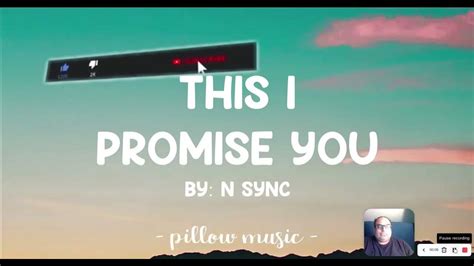 Music Cover Song Nsync This I Promise You Youtube