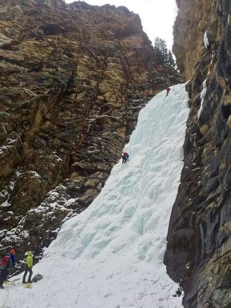 Climb Kerkeslin Falls Alberta