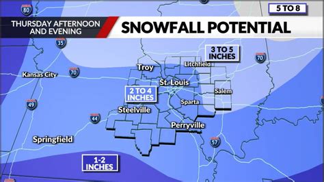 How Much Snow Is The St Louis Area Expecting Fox