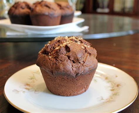Giant Double Chocolate Chunk Muffins