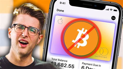 Buying cryptocurrency with a credit card is an especially risky strategy. The Apple Card can't buy crypto?? - YouTube