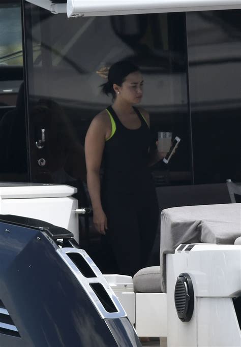 Demi Lovato In Swimsuit At A Boat In Miami 06272016 Hawtcelebs