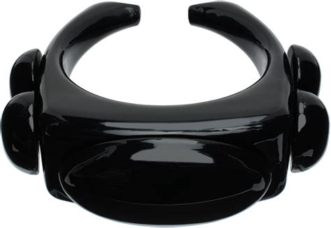Jean Paul Gaultier Black La Manso Edition Siamés Cuff Bracelet Ssense