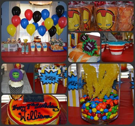 Avengers Themed Birthday Party Avengers Themed Party Marvel Birthday
