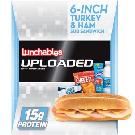 lunchables turkey ham cheese sub w water cheez it kool aid punch single and rice krispie meal kit