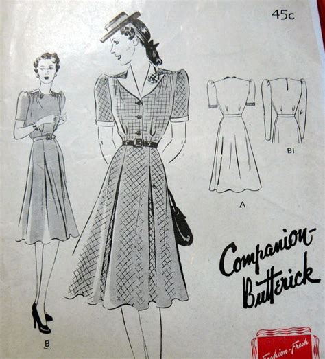 Pretty 1930s Tea Dress Pattern Модели Юбка