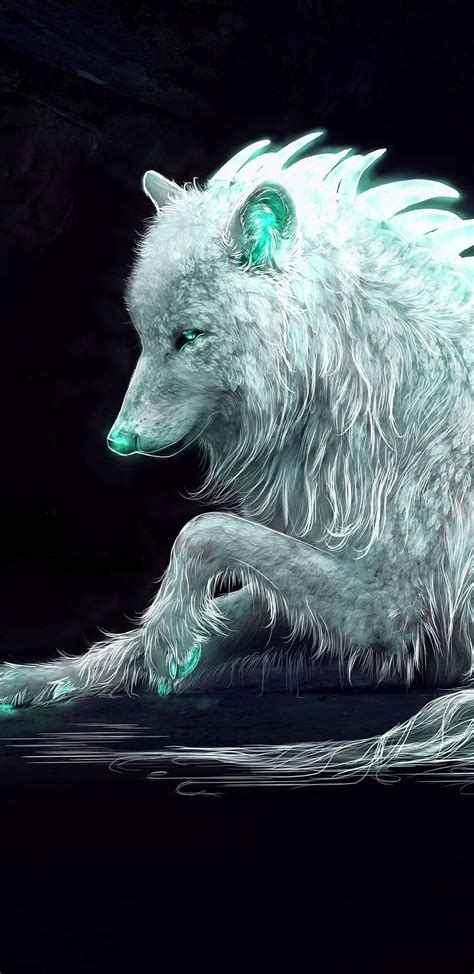 Perfect screen background display for desktop, iphone, pc, laptop, computer, android phone, smartphone, imac, macbook, tablet, mobile device. Galaxy Wolf Wallpapers 4K - Wolf-Wallpapers.pro
