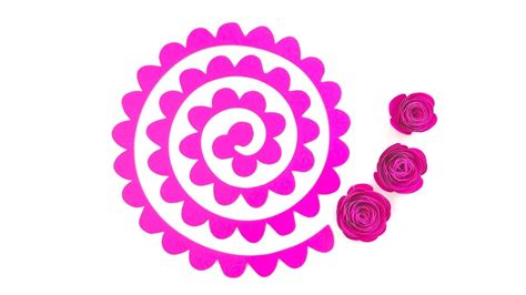 Free Cricut Rolled Flower Template