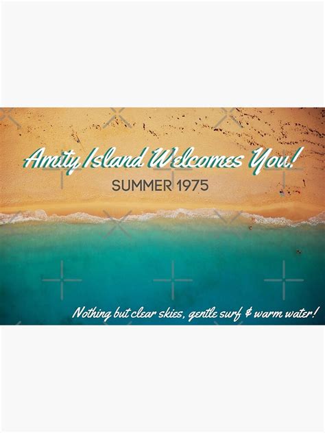Amity Island Welcomes You Poster By Alexandra755 Redbubble
