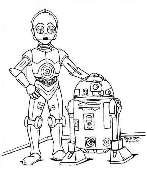 R2d2 Coloring Pages Coloring Home