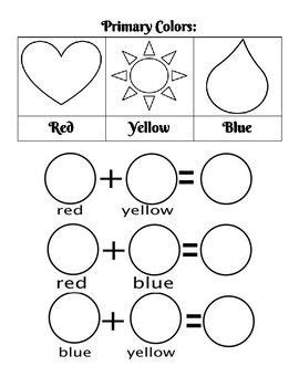 Maybe you would like to learn more about one of these? Primary Colors Worksheet | Mixing primary colors, Primary ...