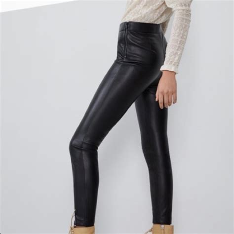 Pants And Jumpsuits Zara Faux Leather Leggings Trafaluc Collection