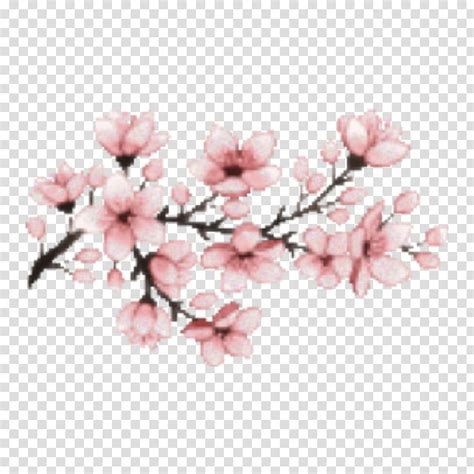 Tree Pixel Art Cherry Blossom Aesthetics Japan Cherries Hanami