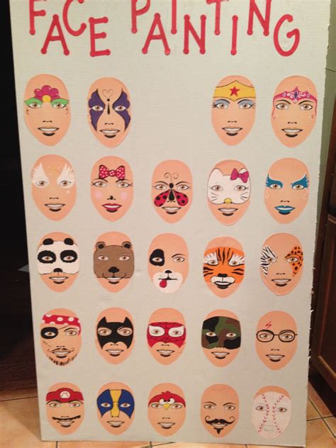 Carnival Face Painting Sign