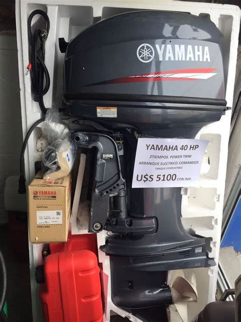 Motor Yamaha 40 Hp Con Comandos Y Power Trim Nuevo Us 5250 En