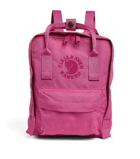 Fjällräven Pink Mini Kånken Logo Badge Backpack Harrods Uk