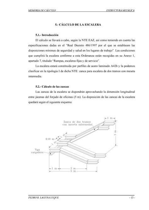 Scribd estructura metálica 5 CLCULO DE LA ESCALERA 5