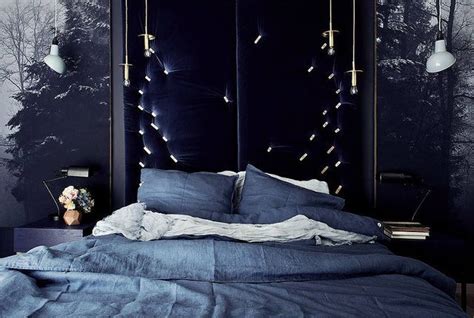 Desire To Inspire Bloglovin Midnight Blue Bedroom Blue Headboard