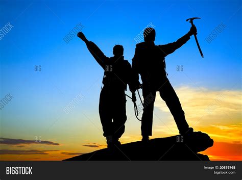 Two Climbers Image And Photo Free Trial Bigstock