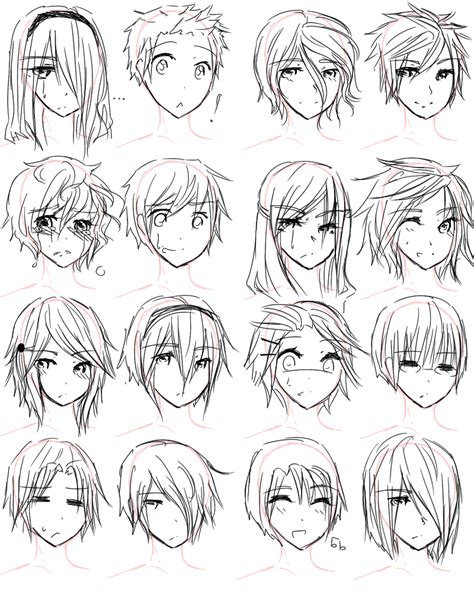 Anime Male Hair Drawing At Getdrawings Free Download