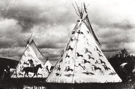 Lakota Tipis Late 1800s Source Yale Moses On The Mesa Native