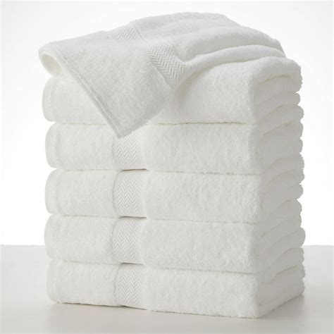 Martex Commercial Cotton 6 Pc Bath Towel Set In White