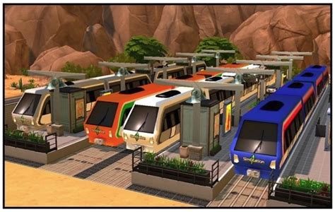 Set Casmar For Train Stations At Nefertari 13 The Sims 4 Catalog
