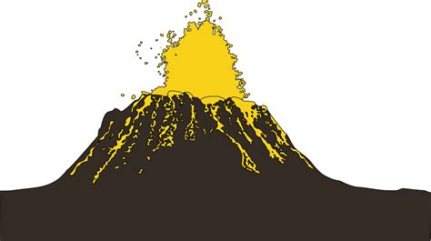 Volcano Png Transparent Image Download Size 1280x718px