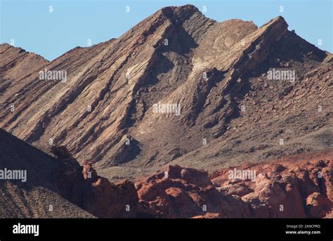 Geologic Formations At The Bowl Of Fire In Lake Mead National