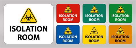 Biohazard Isolation Room Sign Download Free Vectors