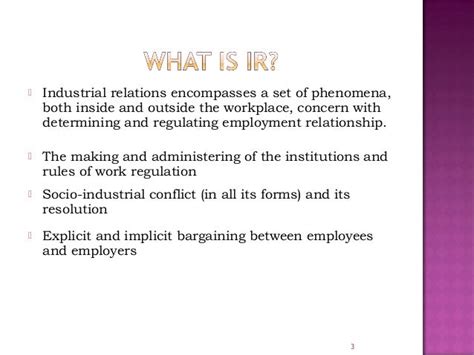 Industrial Relations And Labour Laws A Brief Overview