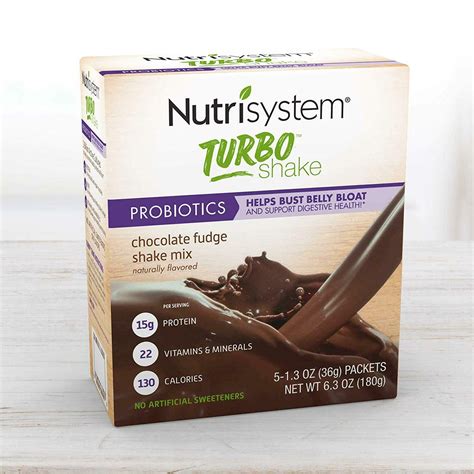 Nutrisystem Turbo Shake Probiotics Chocolate Shake Mix 5 Little Packets Ebay
