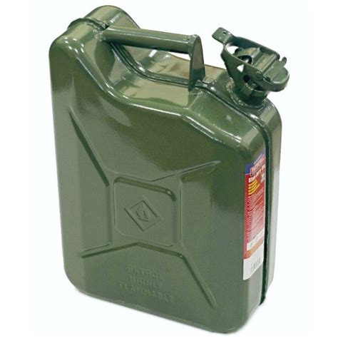Green Jerry Can Metal 10 Litre Faithfull Lands Engineers