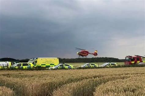 Two Rushed To Hospital After Plane Crashes In Staffordshire