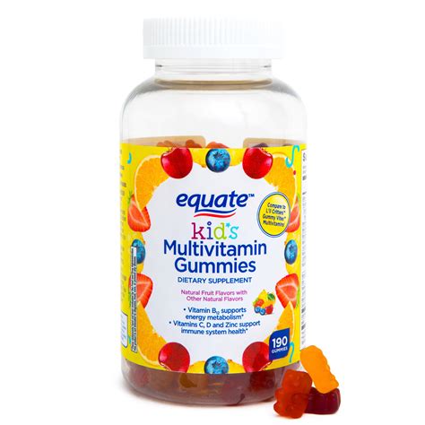 Equate Kids Multivitamin Gummies 190 Count