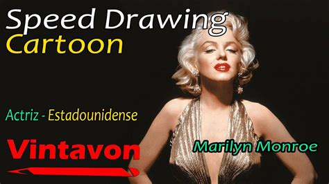 Caricatura Marilyn Monroe Actriz Dibujo Speed Drawing Cartoon