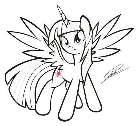 My Little Pony Princess Twilight Sparkle Coloring Pages