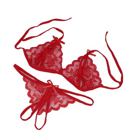 Sexy Erotic Lace Lingerie Set Women Underwear Sleepwear G String Bra Nightwear A90429lingerie