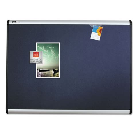 Prestige Plus Magnetic Fabric Bulletin Board 48 X 36 Aluminum Frame