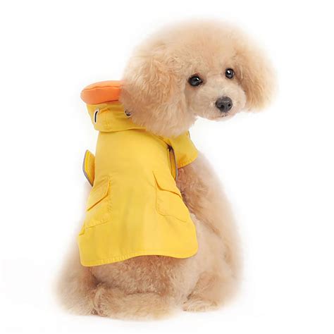 Duck Dog Raincoat by Dogo - Yellow in 2020 | Dog raincoat, Toddler raincoat, Dog summer clothes
