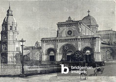 Philippines 19th Century Manila New Cathedral Illustration Of 1880