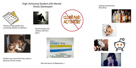 High Achieving Student With Mental Illness Starter Pack Rstarterpacks