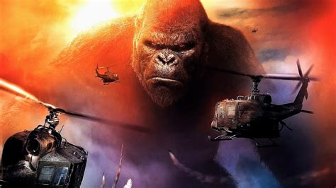 Kong Vs Helicopters Fight Scene Kong Skull Island 2017 Movie