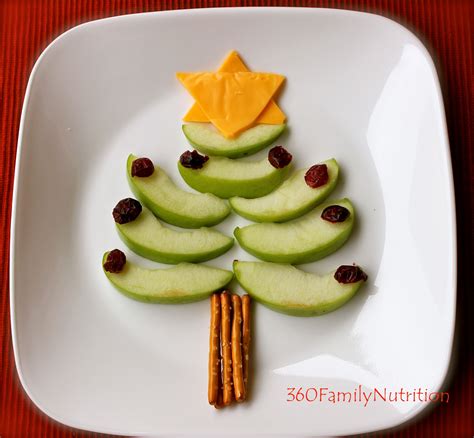 These cute santa sandwich skewers are perfect for christmas party food, popping in a lunch box or a fun festive meal at home for the kids! Healthy Christmas Tree Snack - 360 Family Nutrition